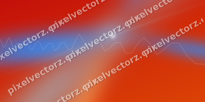 Glowing neon chart background in blue and red