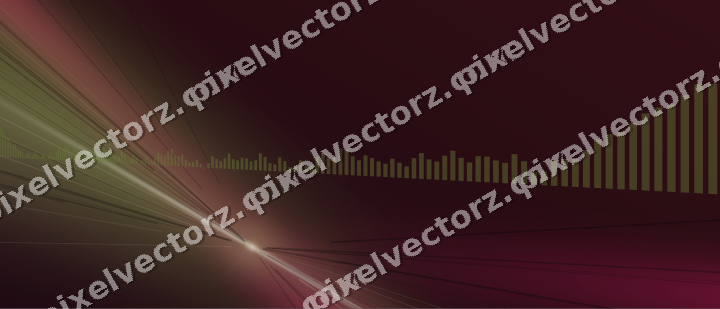 Glowing neon chart background in lime and pink
