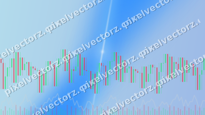 Soft pastel chart background in blue and red