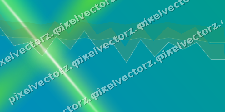 Glowing neon chart background in green and lime