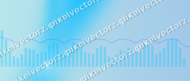 Soft pastel chart background in cyan and teal