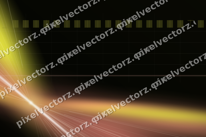 Glowing neon chart background in yellow and red