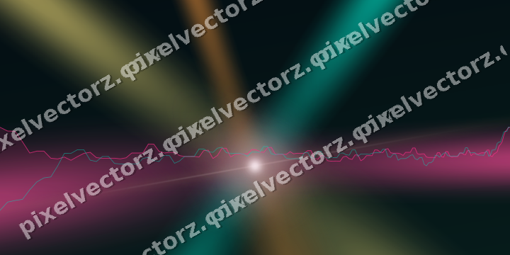 Glowing neon chart background in pink and orange