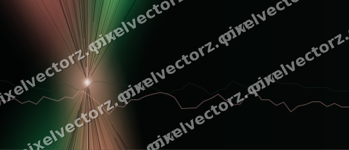 Leuchtender Neon Diagramm Hintergrund in Rot und Grün