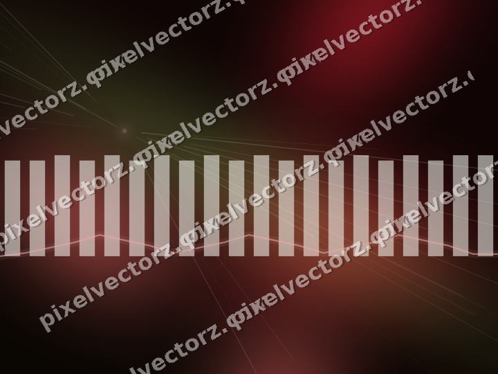 Glowing neon chart background in red and green