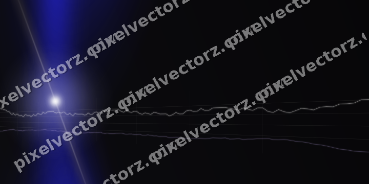 Glowing neon chart background in blue and purple