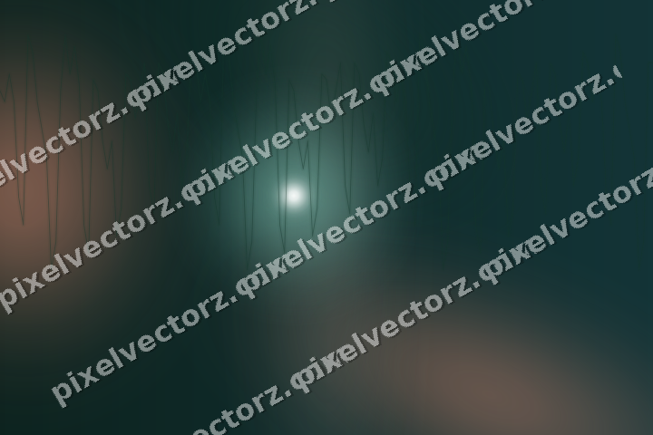 Glowing neon chart background in dark green and orange
