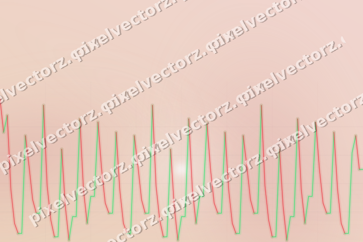 Soft pastel chart background in red and dark green