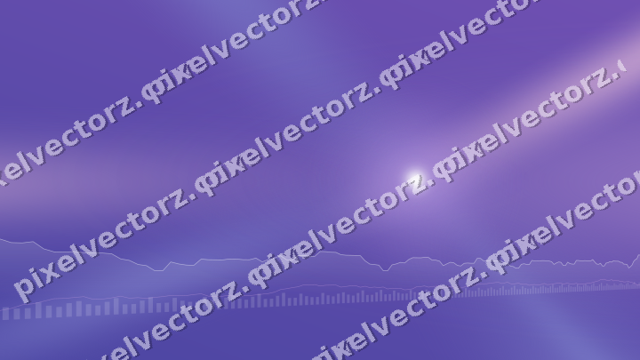 Glowing neon chart background in purple and blue