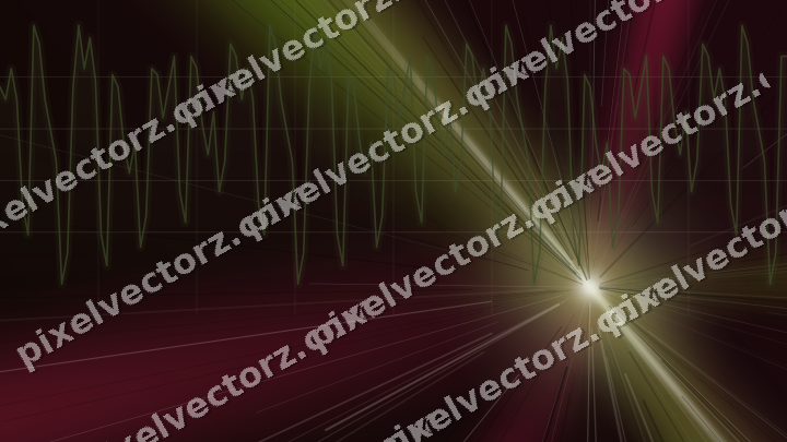 Glowing neon chart background in lime and pink