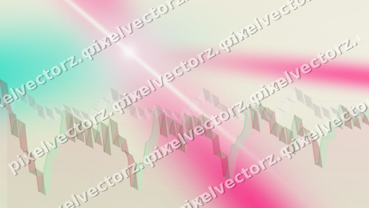 Soft pastel chart background in pink and orange