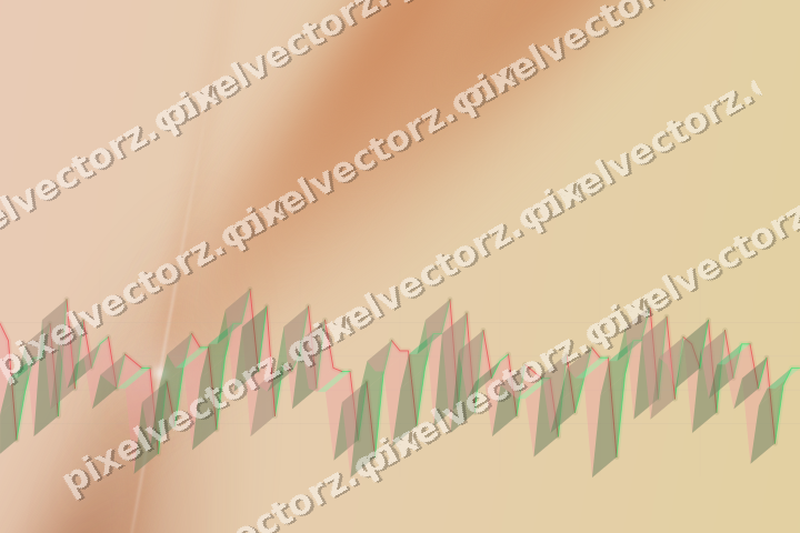 Soft pastel chart background in orange and blue