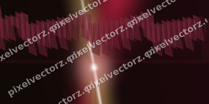 Glowing neon chart background in pink and red
