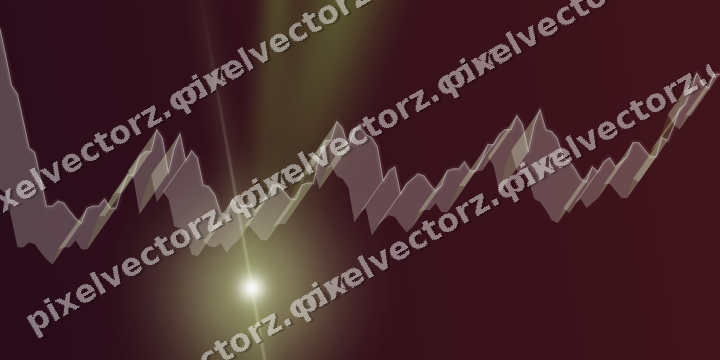 Glowing neon chart background in lime and pink