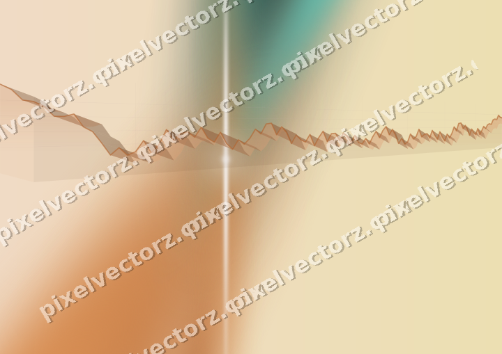 Soft pastel chart background in orange and teal