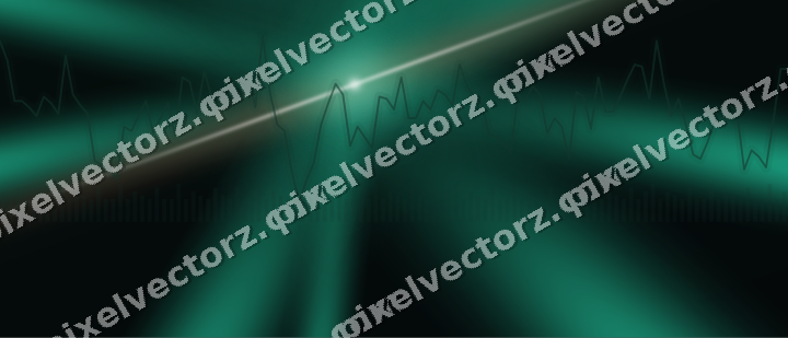 Glowing neon chart background in green and orange