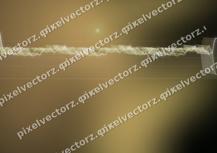Glowing neon chart background in lime and yellow