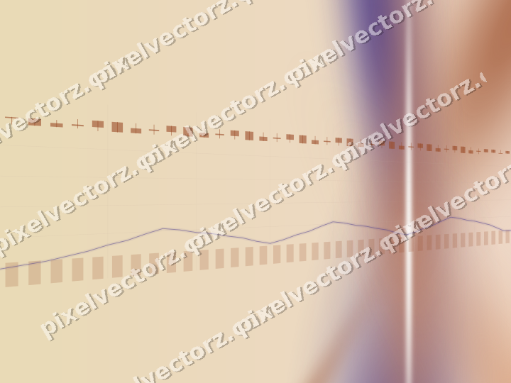 Soft pastel chart background in orange and blue