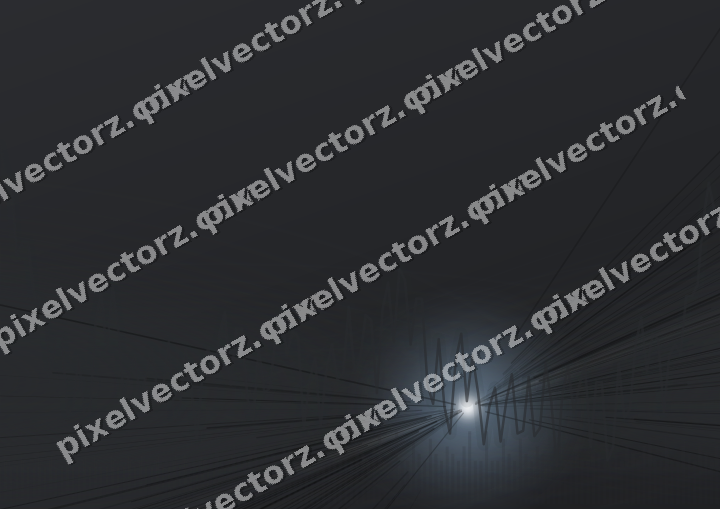 Glowing neon chart background in yellow and grey