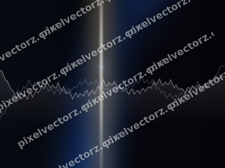 Glowing neon chart background in blue and amber