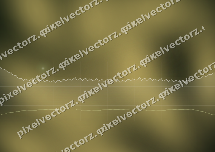 Glowing neon chart background in lime and yellow