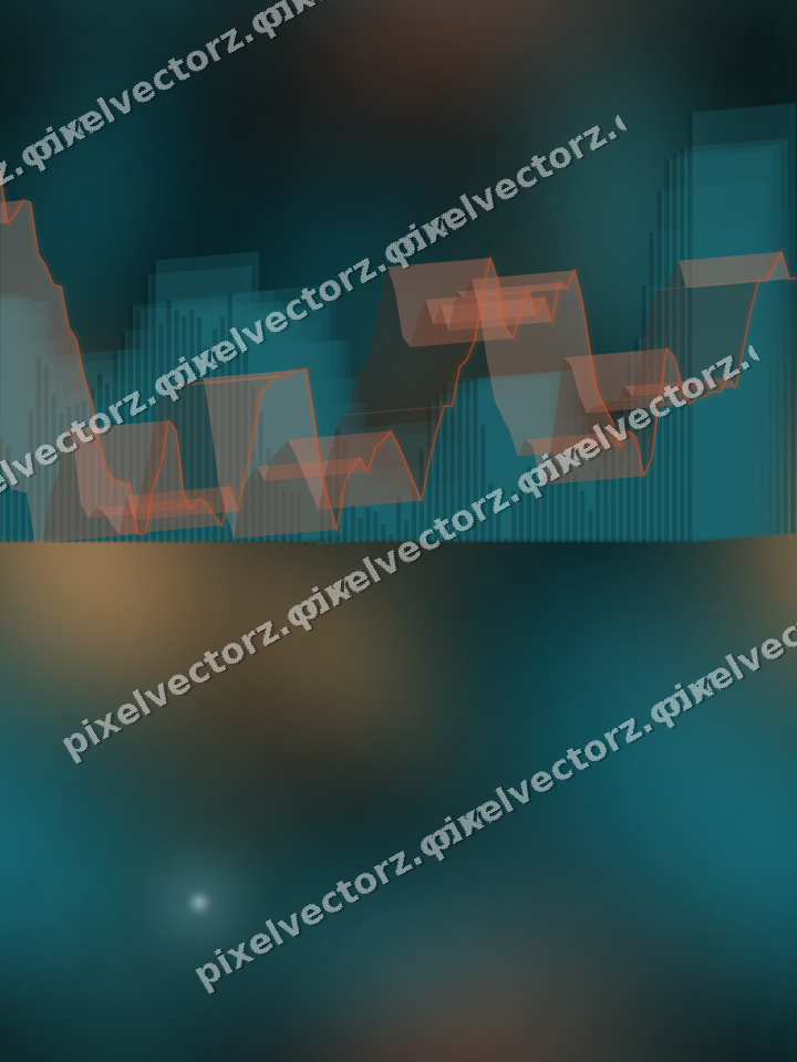 Nahtloser Neon Diagramm Hintergrund in Petrol und Orange