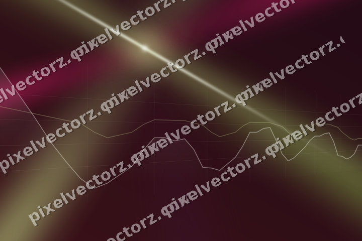 Glowing neon chart background in lime and pink