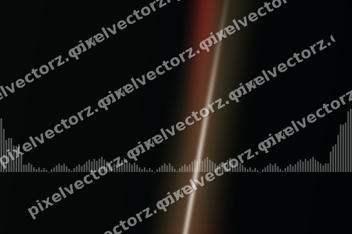 Glowing neon chart background in red and green