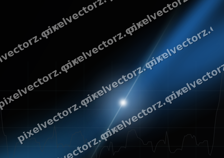 Glowing neon chart background in blue and teal