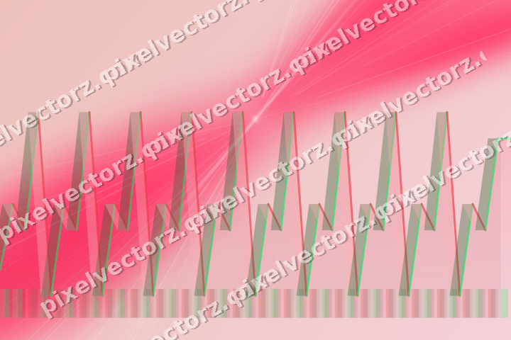Soft pastel chart background in pink and amber