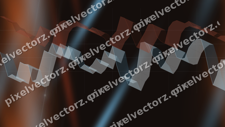 Nahtloser Neon Diagramm Hintergrund in Türkis und Rot