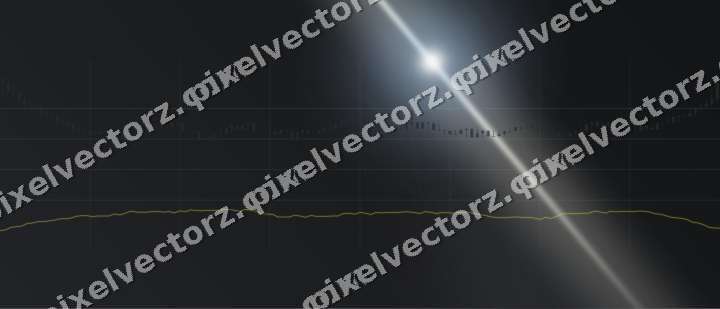 Glowing neon chart background in yellow and grey