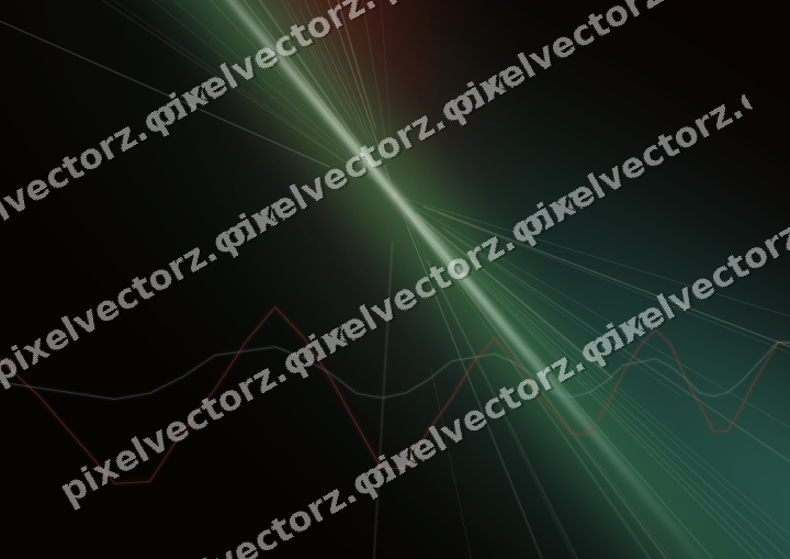 Glowing neon chart background in red and orange
