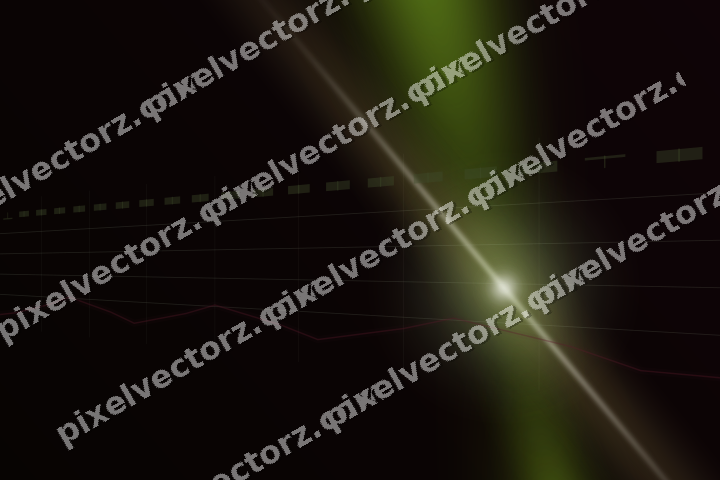 Glowing neon chart background in lime and pink