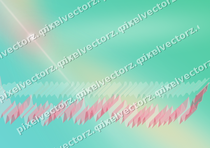 Glowing neon chart background in pale pink and pale amber