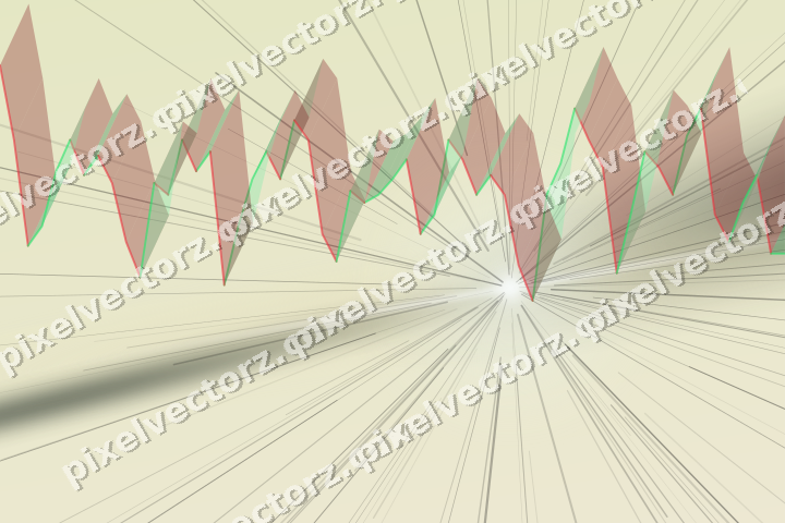 Soft pastel chart background in dark green and amber