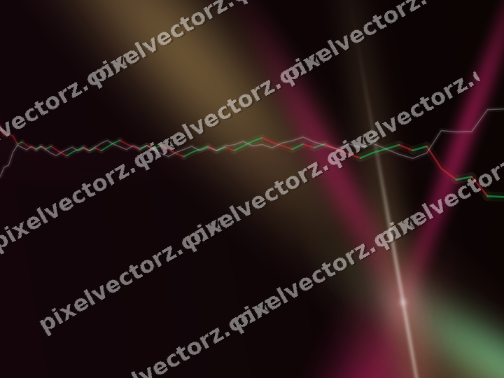 Glowing neon chart background in pink and green