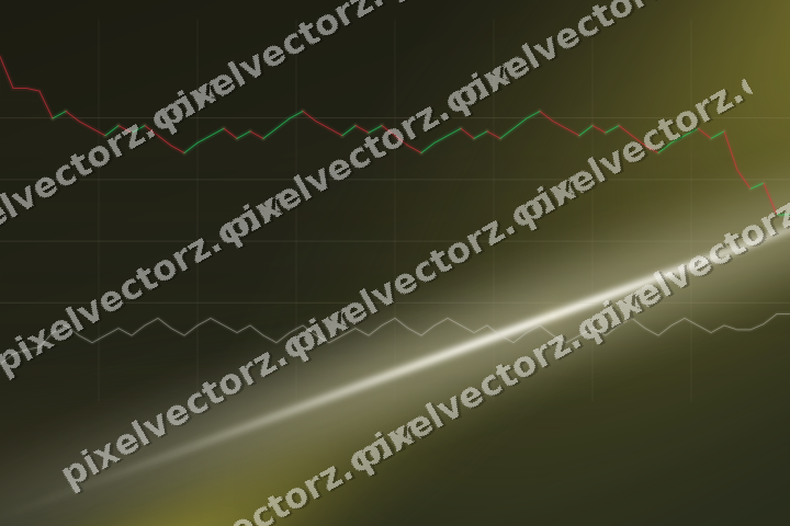 Glowing neon chart background in dark amber and yellow