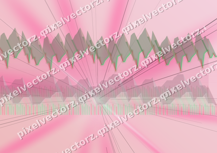 Soft pastel chart background in pink and blue