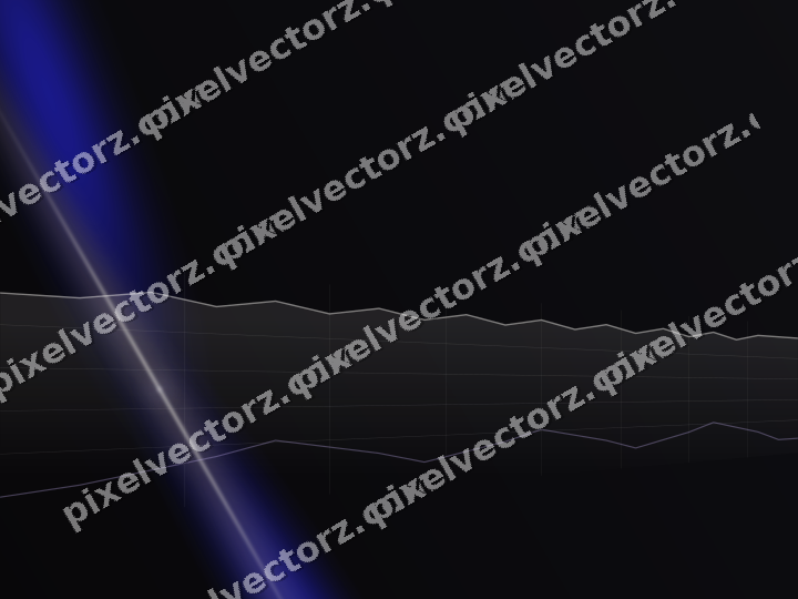 Glowing neon chart background in blue and purple
