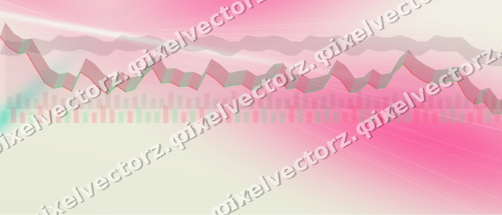 Soft pastel chart background in pink and orange
