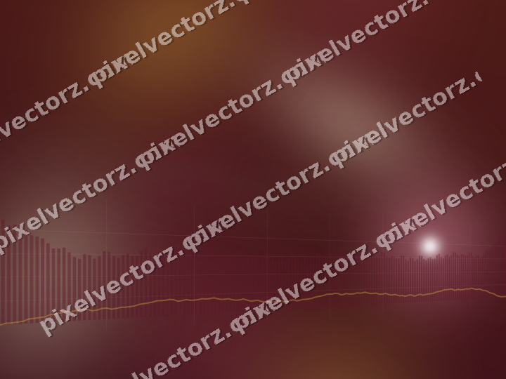 Glowing neon chart background in dark pink and amber