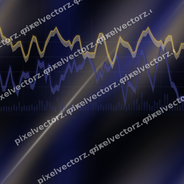 Nahtloser Neon Diagramm Hintergrund in Blau und Bernstein