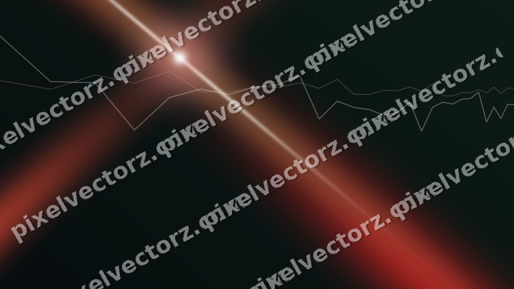 Glowing neon chart background in red and green