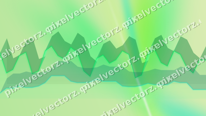 Soft pastel chart background in green and lime
