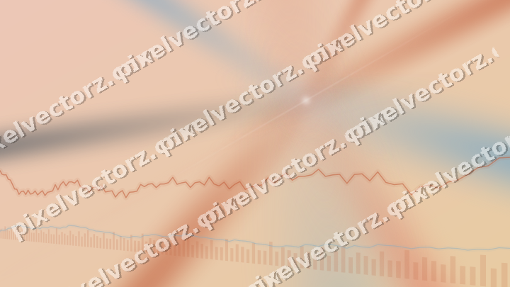 Soft pastel chart background in orange and cyan