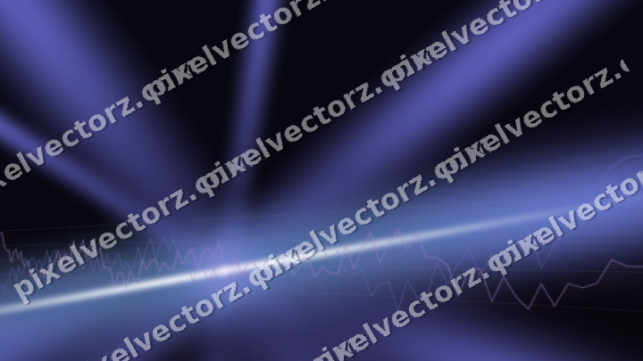 Glowing neon chart background in purple and blue