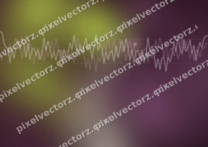 Glowing neon chart background in dark magenta and lime