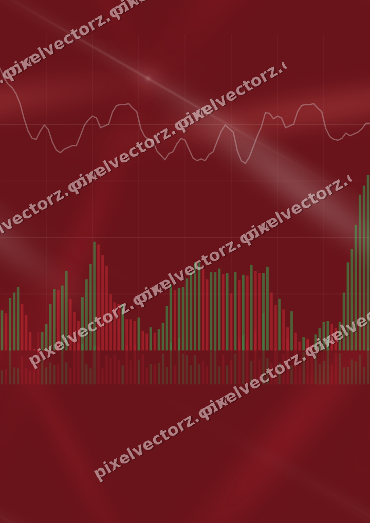 Nahtloser Neon Diagramm Hintergrund in Rot und Blasslimette