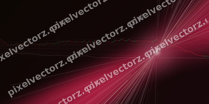 Glowing neon chart background in pink and amber